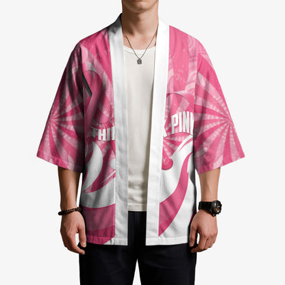 Australia Field Hockey Breast Cancer Personalised Kimono Think Pink Ribbon Aboriginal Art