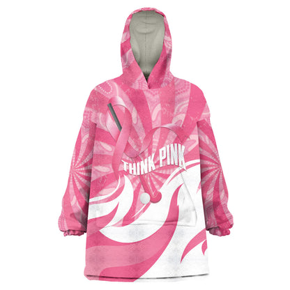Australia Field Hockey Breast Cancer Personalised Wearable Blanket Hoodie Think Pink Ribbon Aboriginal Art