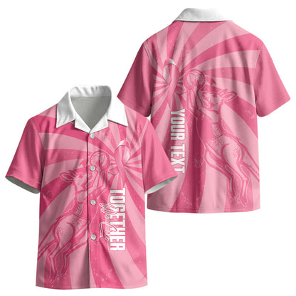 Australia Netball Breast Cancer Personalised Kid Hawaiian Shirt Aussie Kangaroo Together We Can