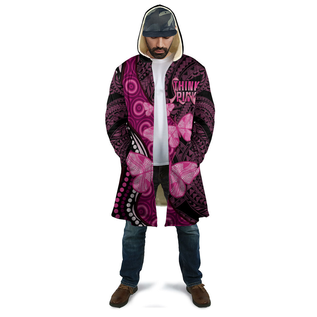 Think Pink Breast Cancer Support Cloak Butterfly Aboriginal Mix Polynesian Pattern