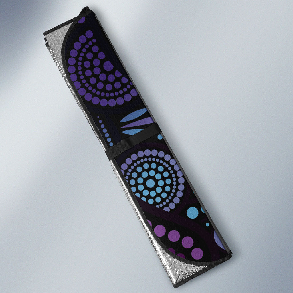 You Matter Suicide Prevention Auto Sun Shade Butterfly Aboriginal Mix Polynesian Pattern
