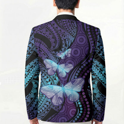 You Matter Suicide Prevention Blazer Butterfly Aboriginal Mix Polynesian Pattern
