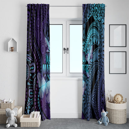 You Matter Suicide Prevention Window Curtain Butterfly Aboriginal Mix Polynesian Pattern