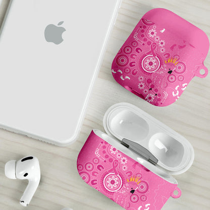 Pink Ribbon Australia AirPods Case Breast Cancer Support Aboriginal Cacatua leadbeateri