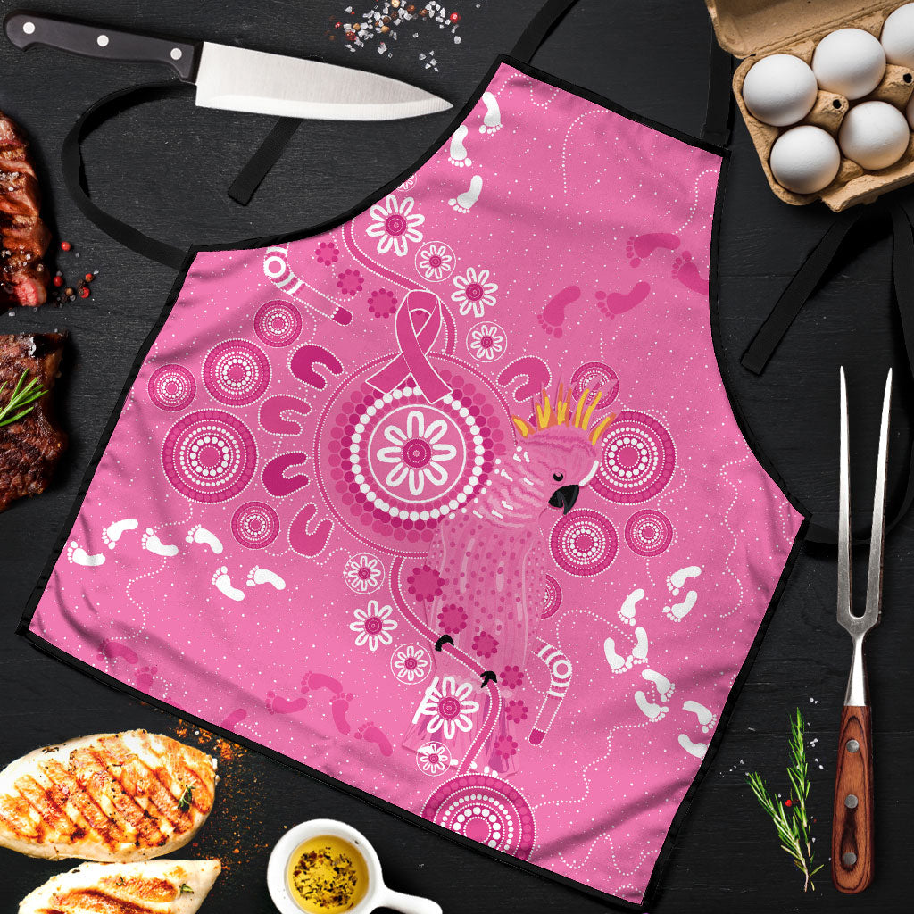 Pink Ribbon Australia Apron Breast Cancer Support Aboriginal Cacatua leadbeateri