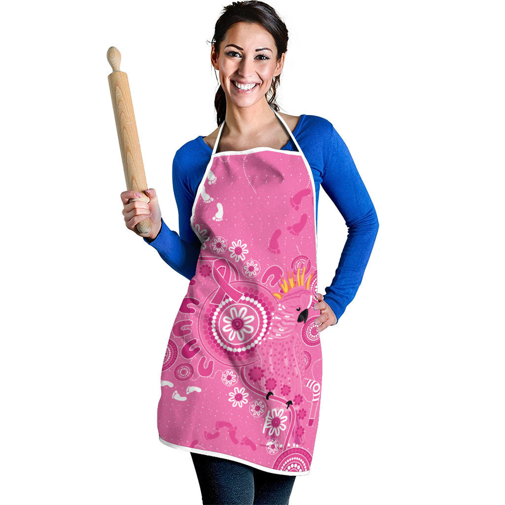 Pink Ribbon Australia Apron Breast Cancer Support Aboriginal Cacatua leadbeateri