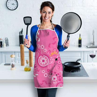 Pink Ribbon Australia Apron Breast Cancer Support Aboriginal Cacatua leadbeateri