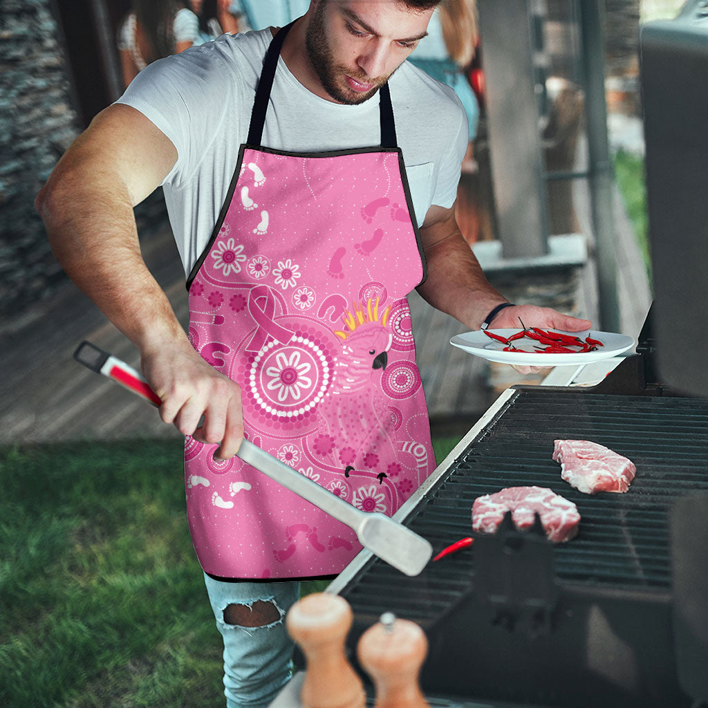 Pink Ribbon Australia Apron Breast Cancer Support Aboriginal Cacatua leadbeateri