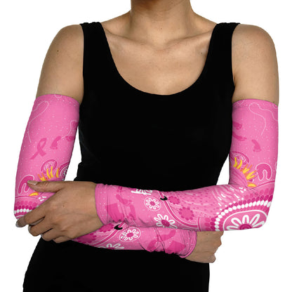 Pink Ribbon Australia Arm Sleeves Breast Cancer Support Aboriginal Cacatua leadbeateri