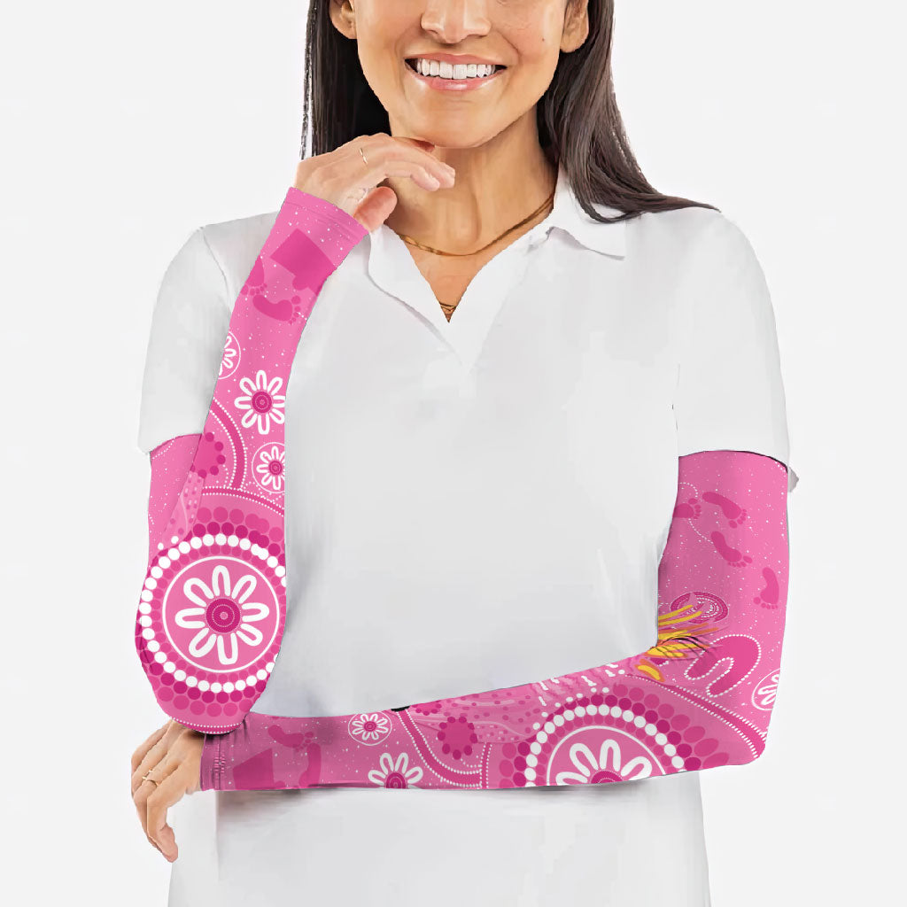 Pink Ribbon Australia Arm Sleeves Breast Cancer Support Aboriginal Cacatua leadbeateri