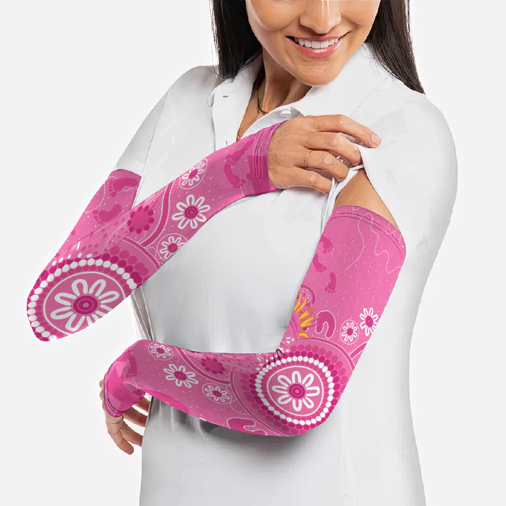 Pink Ribbon Australia Arm Sleeves Breast Cancer Support Aboriginal Cacatua leadbeateri
