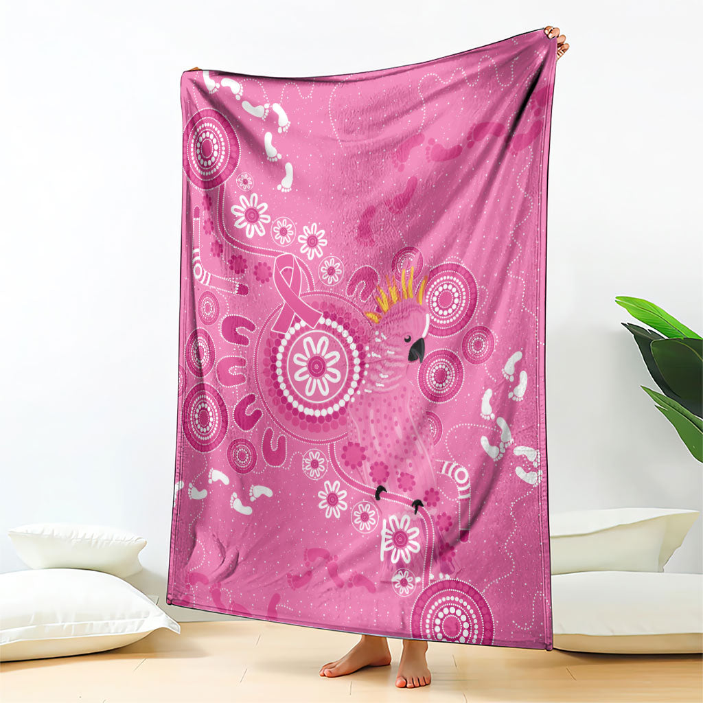 Pink Ribbon Australia Blanket Breast Cancer Support Aboriginal Cacatua leadbeateri