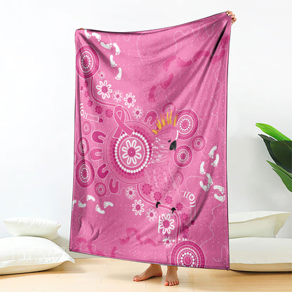 Pink Ribbon Australia Blanket Breast Cancer Support Aboriginal Cacatua leadbeateri