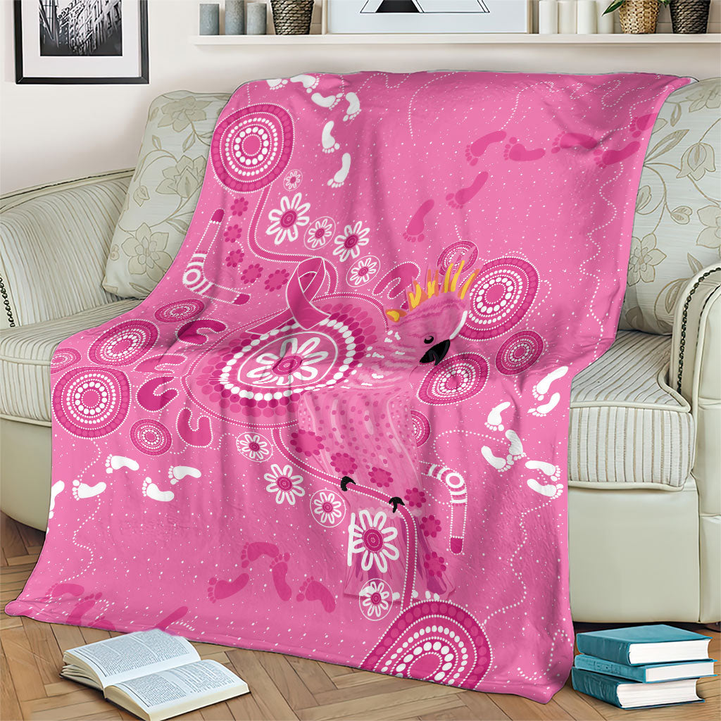 Pink Ribbon Australia Blanket Breast Cancer Support Aboriginal Cacatua leadbeateri