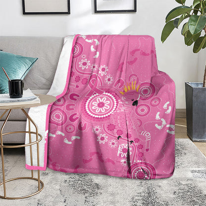 Pink Ribbon Australia Blanket Breast Cancer Support Aboriginal Cacatua leadbeateri