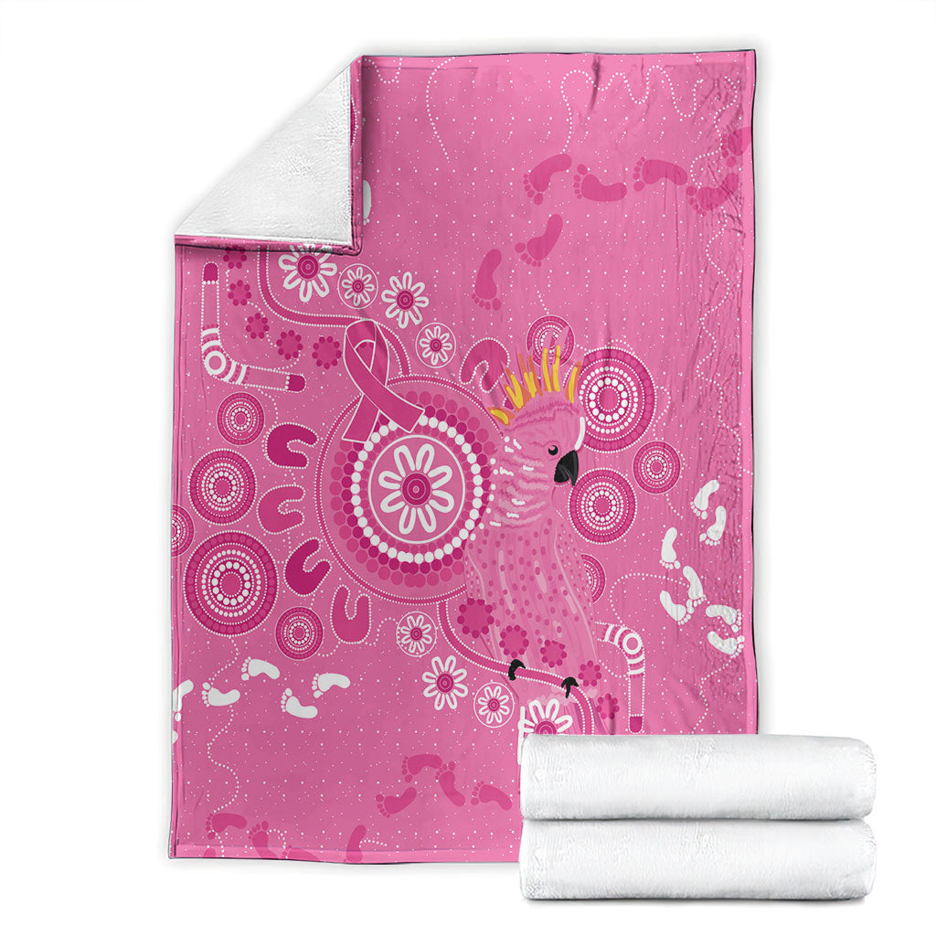 Pink Ribbon Australia Blanket Breast Cancer Support Aboriginal Cacatua leadbeateri