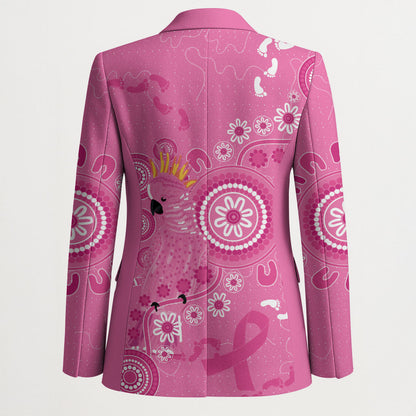 Pink Ribbon Australia Blazer Breast Cancer Support Aboriginal Cacatua leadbeateri