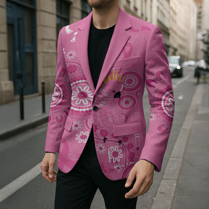 Pink Ribbon Australia Blazer Breast Cancer Support Aboriginal Cacatua leadbeateri