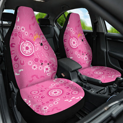 Pink Ribbon Australia Car Seat Cover Breast Cancer Support Aboriginal Cacatua leadbeateri