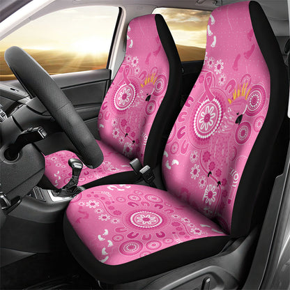 Pink Ribbon Australia Car Seat Cover Breast Cancer Support Aboriginal Cacatua leadbeateri