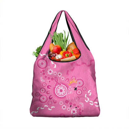 Pink Ribbon Australia Grocery Bag Breast Cancer Support Aboriginal Cacatua leadbeateri