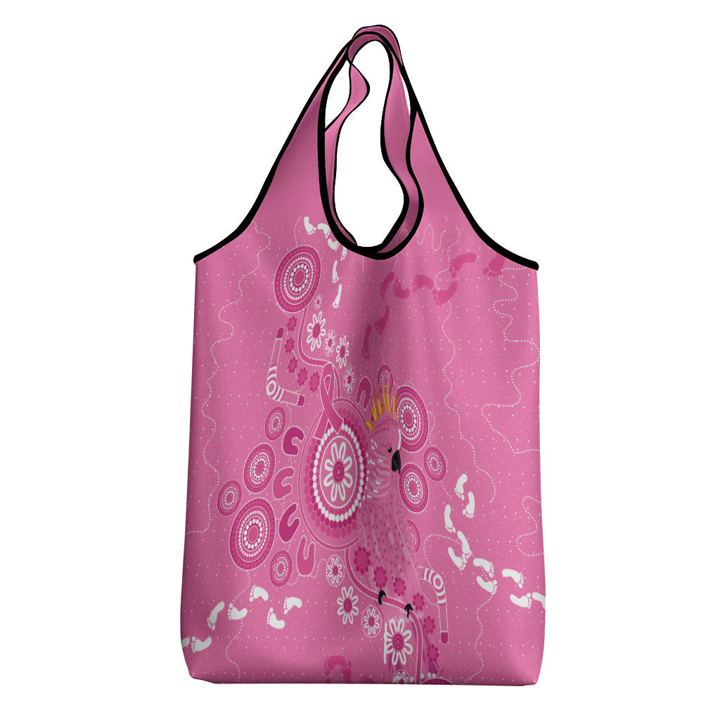Pink Ribbon Australia Grocery Bag Breast Cancer Support Aboriginal Cacatua leadbeateri