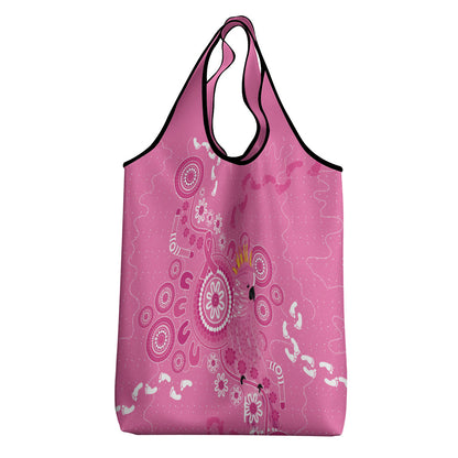 Pink Ribbon Australia Grocery Bag Breast Cancer Support Aboriginal Cacatua leadbeateri