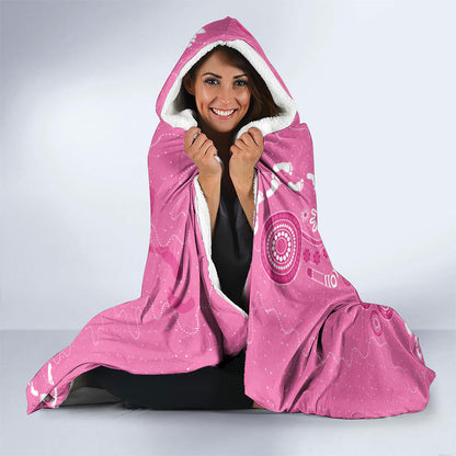 Pink Ribbon Australia Hooded Blanket Breast Cancer Support Aboriginal Cacatua leadbeateri