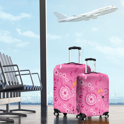 Pink Ribbon Australia Luggage Cover Breast Cancer Support Aboriginal Cacatua leadbeateri