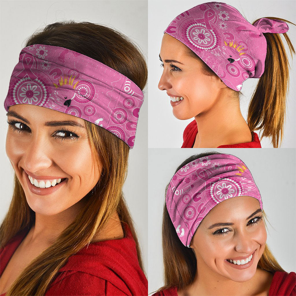Pink Ribbon Australia Neck Gaiter Breast Cancer Support Aboriginal Cacatua leadbeateri