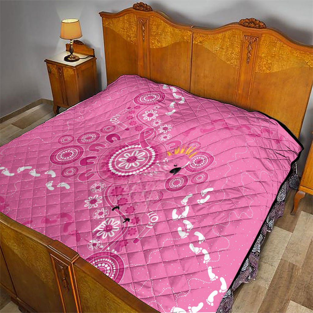 Pink Ribbon Australia Quilt Breast Cancer Support Aboriginal Cacatua leadbeateri