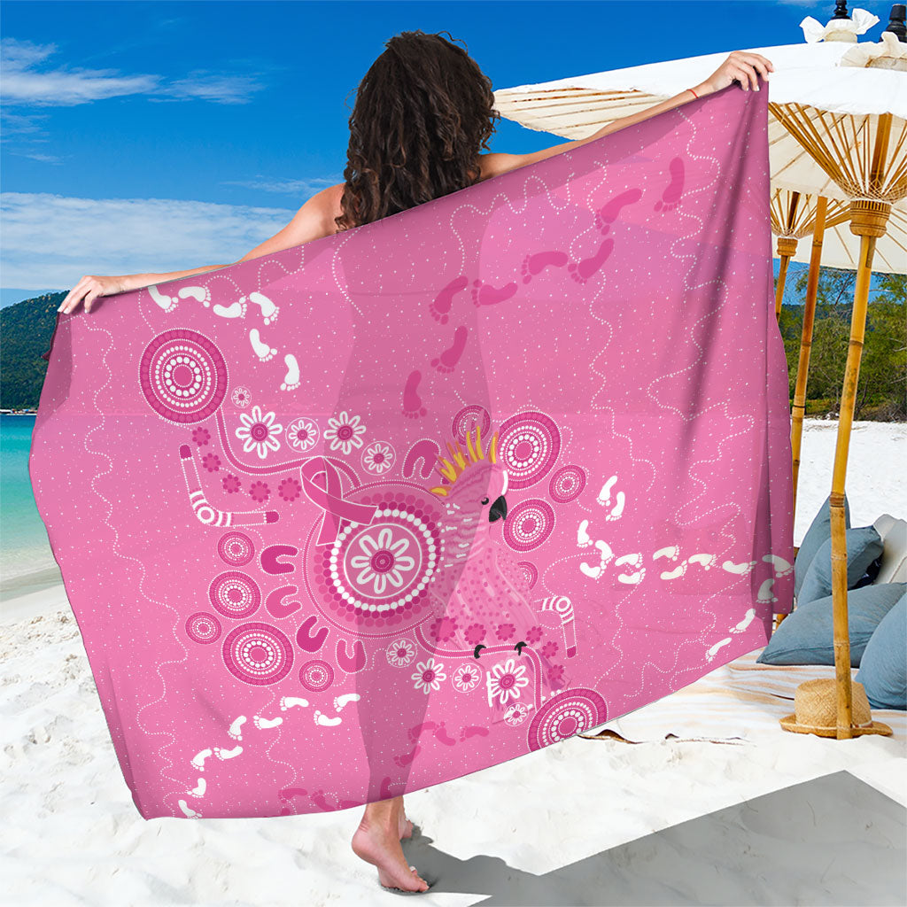 Pink Ribbon Australia Sarong Breast Cancer Support Aboriginal Cacatua leadbeateri