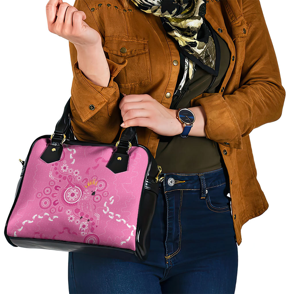 Pink Ribbon Australia Shoulder Handbag Breast Cancer Support Aboriginal Cacatua leadbeateri