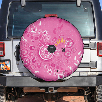 Pink Ribbon Australia Spare Tire Cover Breast Cancer Support Aboriginal Cacatua leadbeateri
