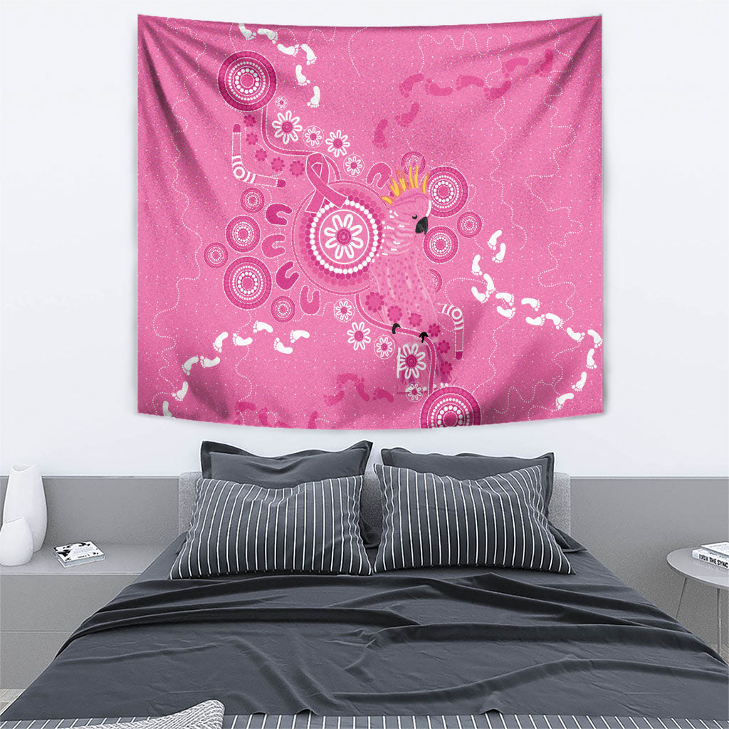 Pink Ribbon Australia Tapestry Breast Cancer Support Aboriginal Cacatua leadbeateri