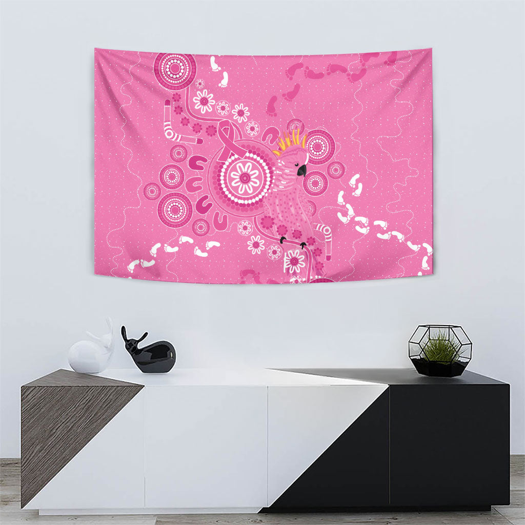 Pink Ribbon Australia Tapestry Breast Cancer Support Aboriginal Cacatua leadbeateri