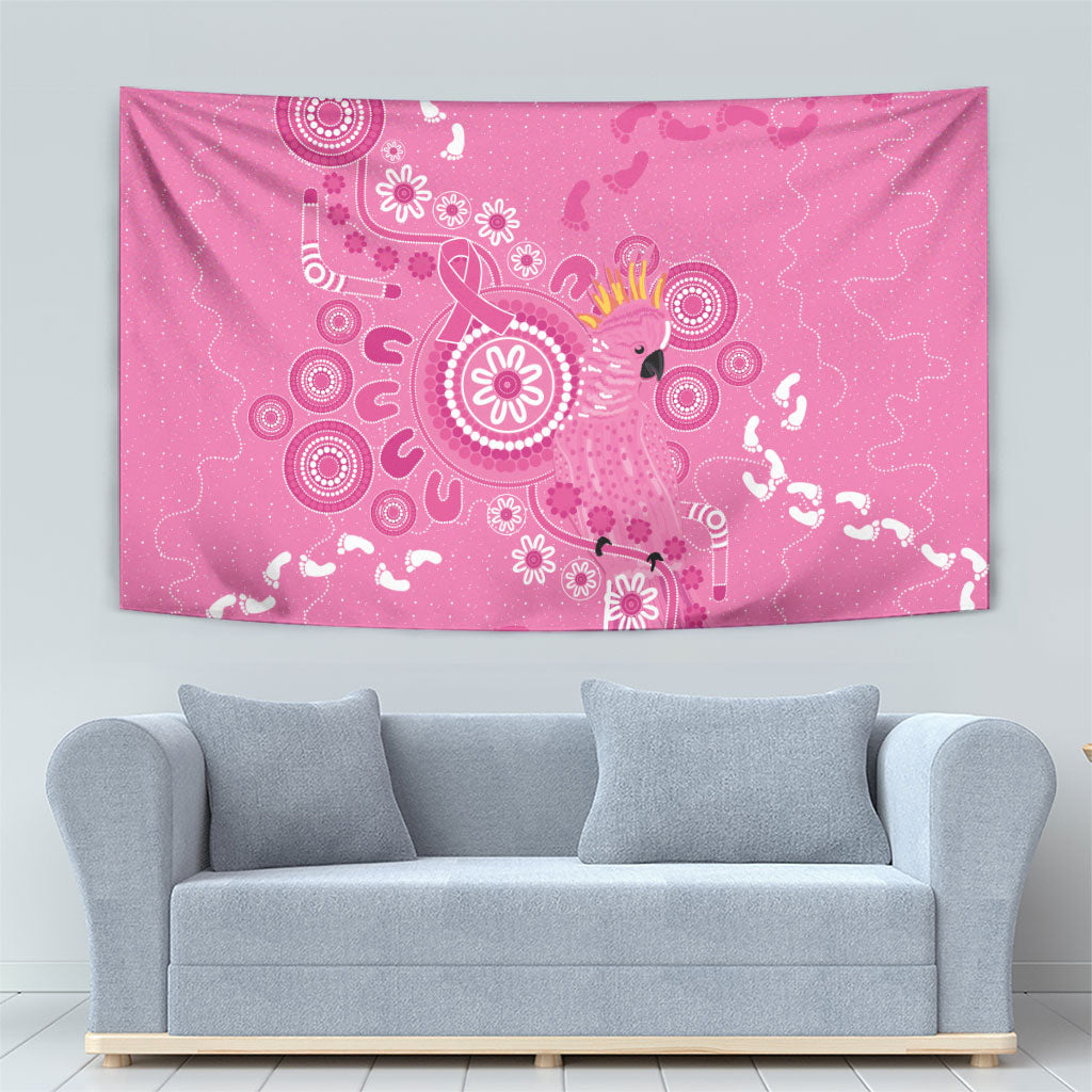 Pink Ribbon Australia Tapestry Breast Cancer Support Aboriginal Cacatua leadbeateri