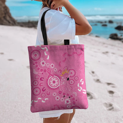 Pink Ribbon Australia Tote Bag Breast Cancer Support Aboriginal Cacatua leadbeateri