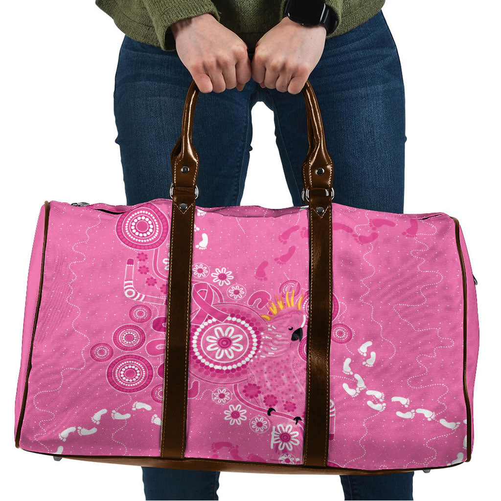Pink Ribbon Australia Travel Bag Breast Cancer Support Aboriginal Cacatua leadbeateri