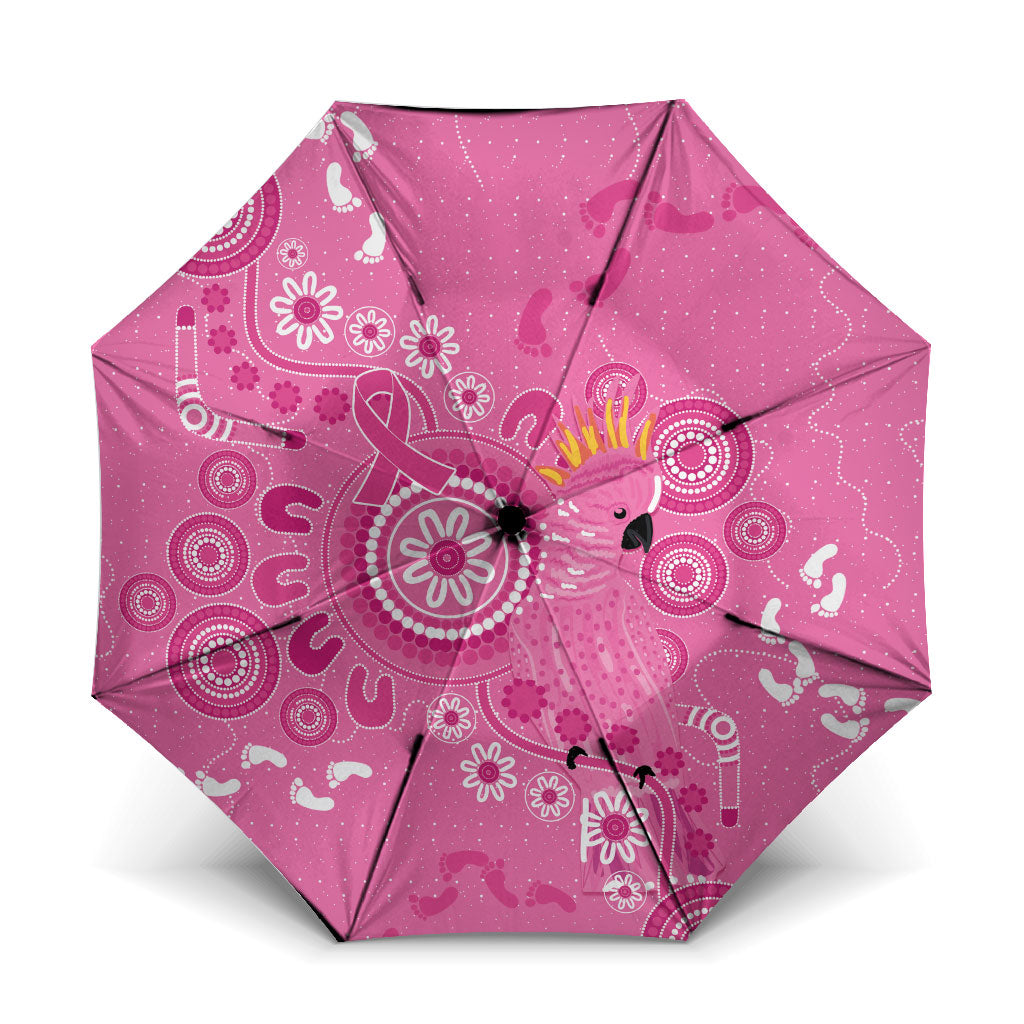 Pink Ribbon Australia Umbrella Breast Cancer Support Aboriginal Cacatua leadbeateri