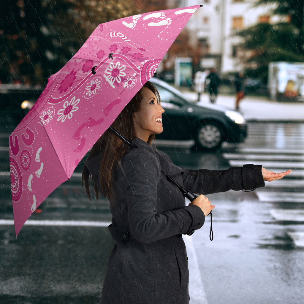 Pink Ribbon Australia Umbrella Breast Cancer Support Aboriginal Cacatua leadbeateri