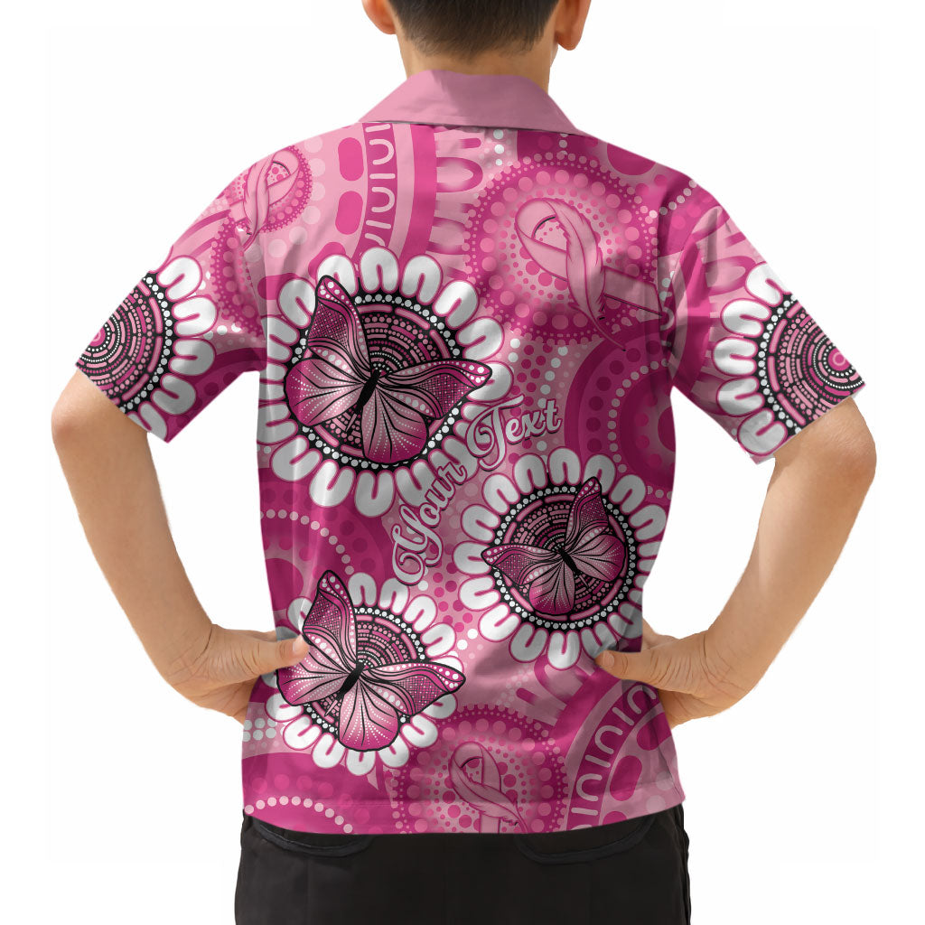 Personalised Australia Indigenous Hawaiian Shirt Breast Cancer Ribbon Think Pink - Pink Version