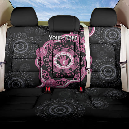 Personalised Australia Breast Cancer Support Back Car Seat Cover Brave Strong Aboriginal Art