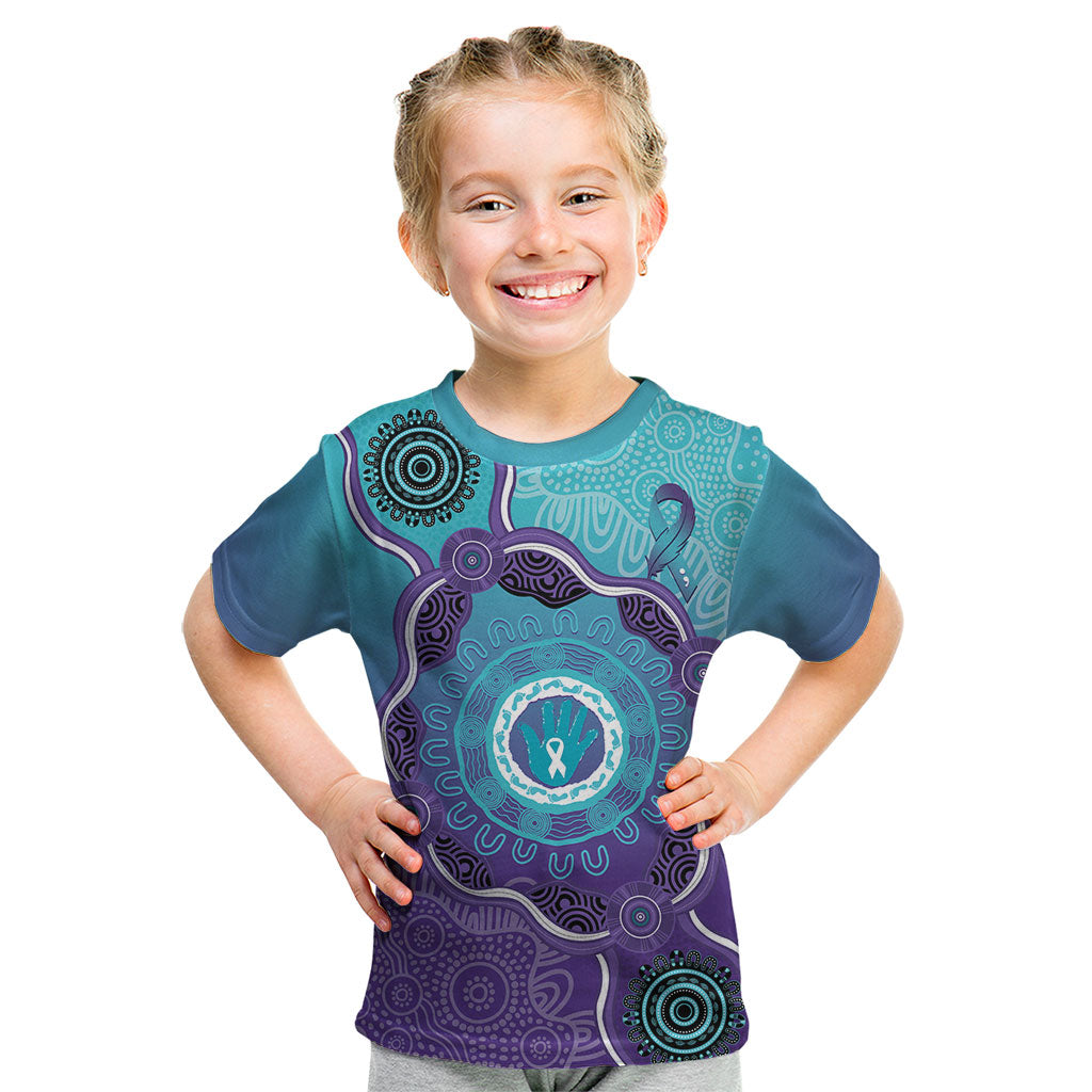 Australia Indigenous Kid T Shirt Suicide Prevention Month Ribbon Aboriginal Art