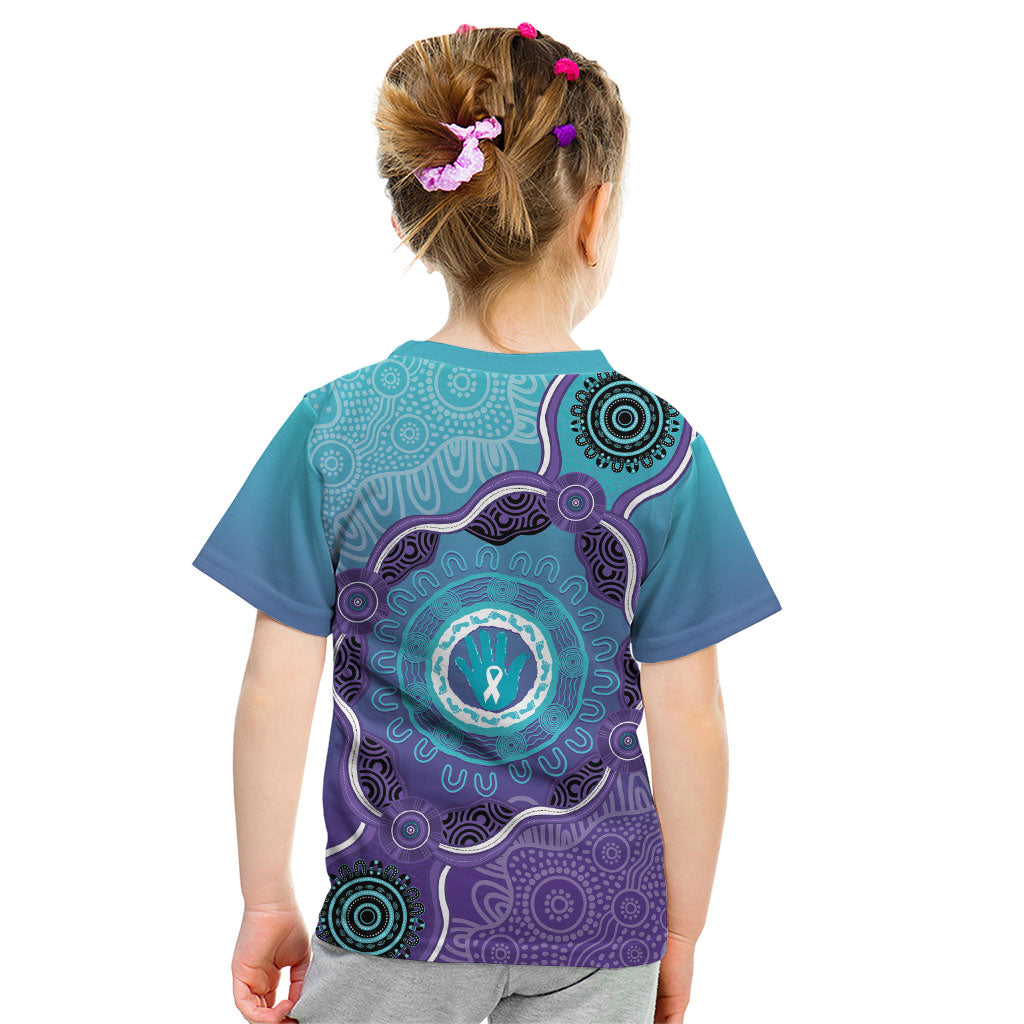 Australia Indigenous Kid T Shirt Suicide Prevention Month Ribbon Aboriginal Art