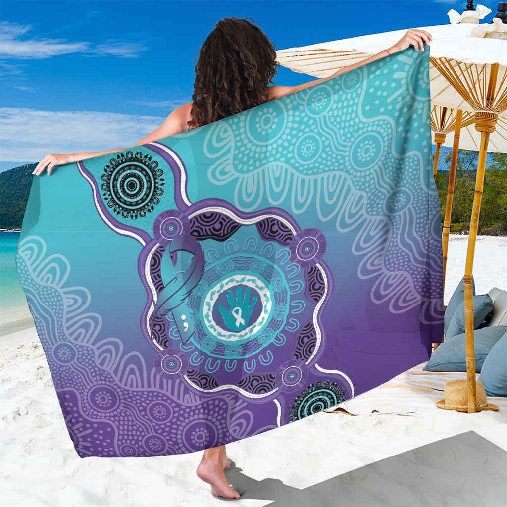 Australia Indigenous Sarong Suicide Prevention Month Ribbon Aboriginal Art