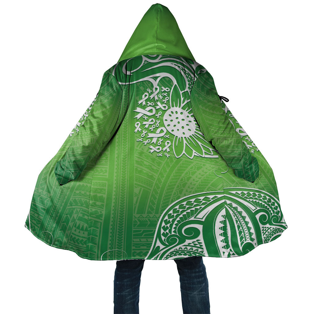 Polynesia Depression Support Cloak Sunflower Green Ribbons Polynesian Tattoo