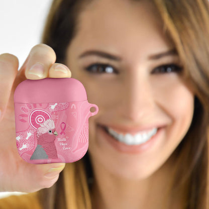 Australia Breast Cancer Support AirPods Case Galah Faith Hope Love Pink Month