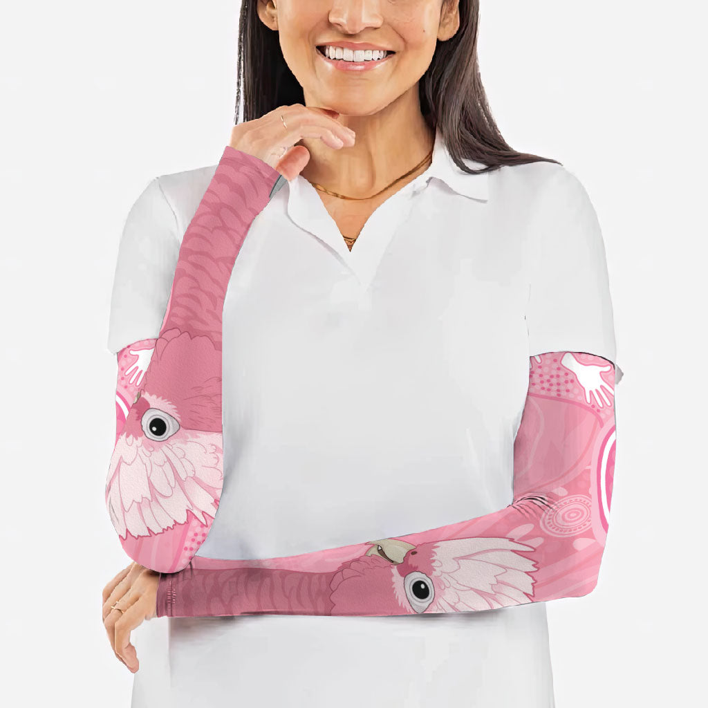 Australia Breast Cancer Support Arm Sleeves Galah Faith Hope Love Pink Month