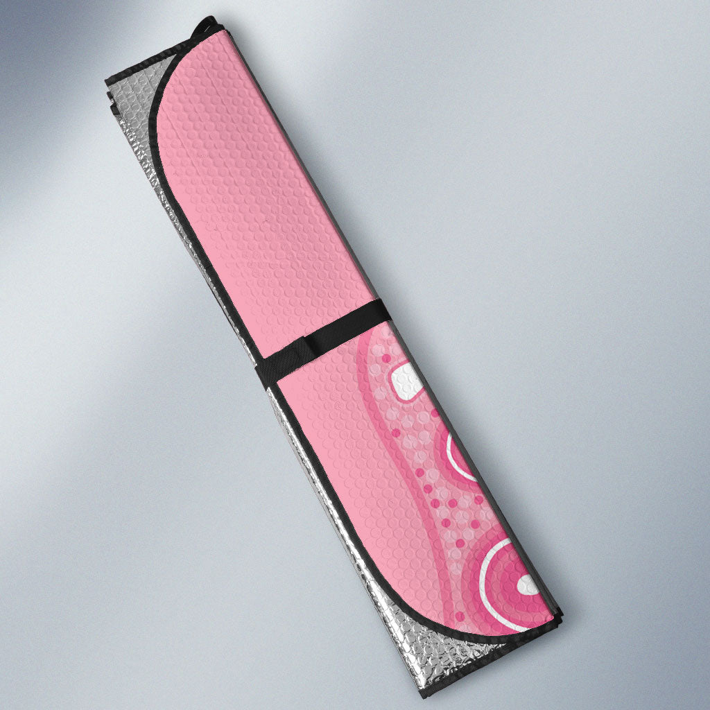 Australia Breast Cancer Support Auto Sun Shade Galah Faith Hope Love Pink Month